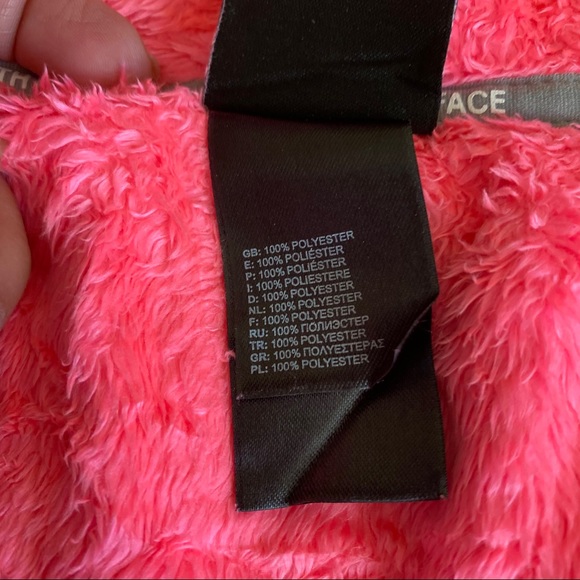The NorthFace Neon Pink Orange Fluffly Zip Up - Picture 8 of 10